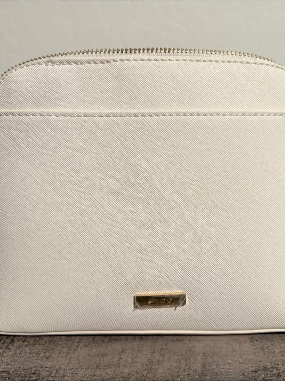 Aldo Cream White Crossbody Bag with Gold Hardware